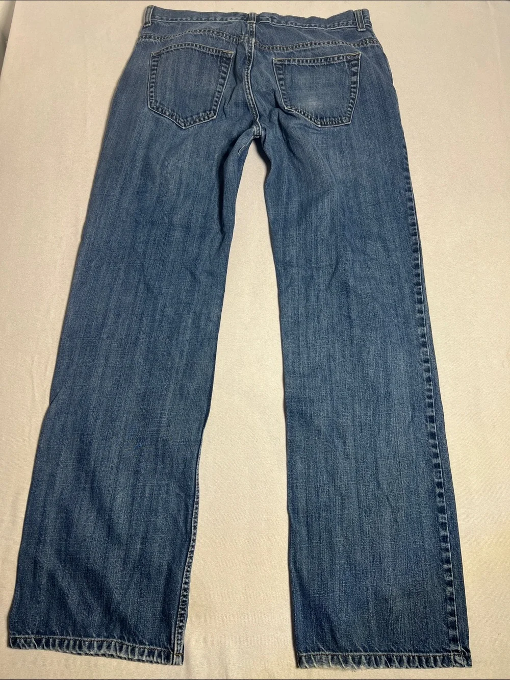 Old Navy Men’s Straight Jeans in Medium Blue Wash